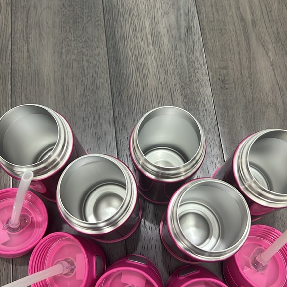 Bundle of thermos stainless steel insulated kids drinking cups with straws - Picture 8 of 8